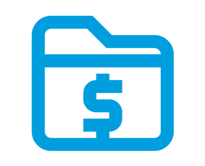 Folder with Dollar Sign Icon